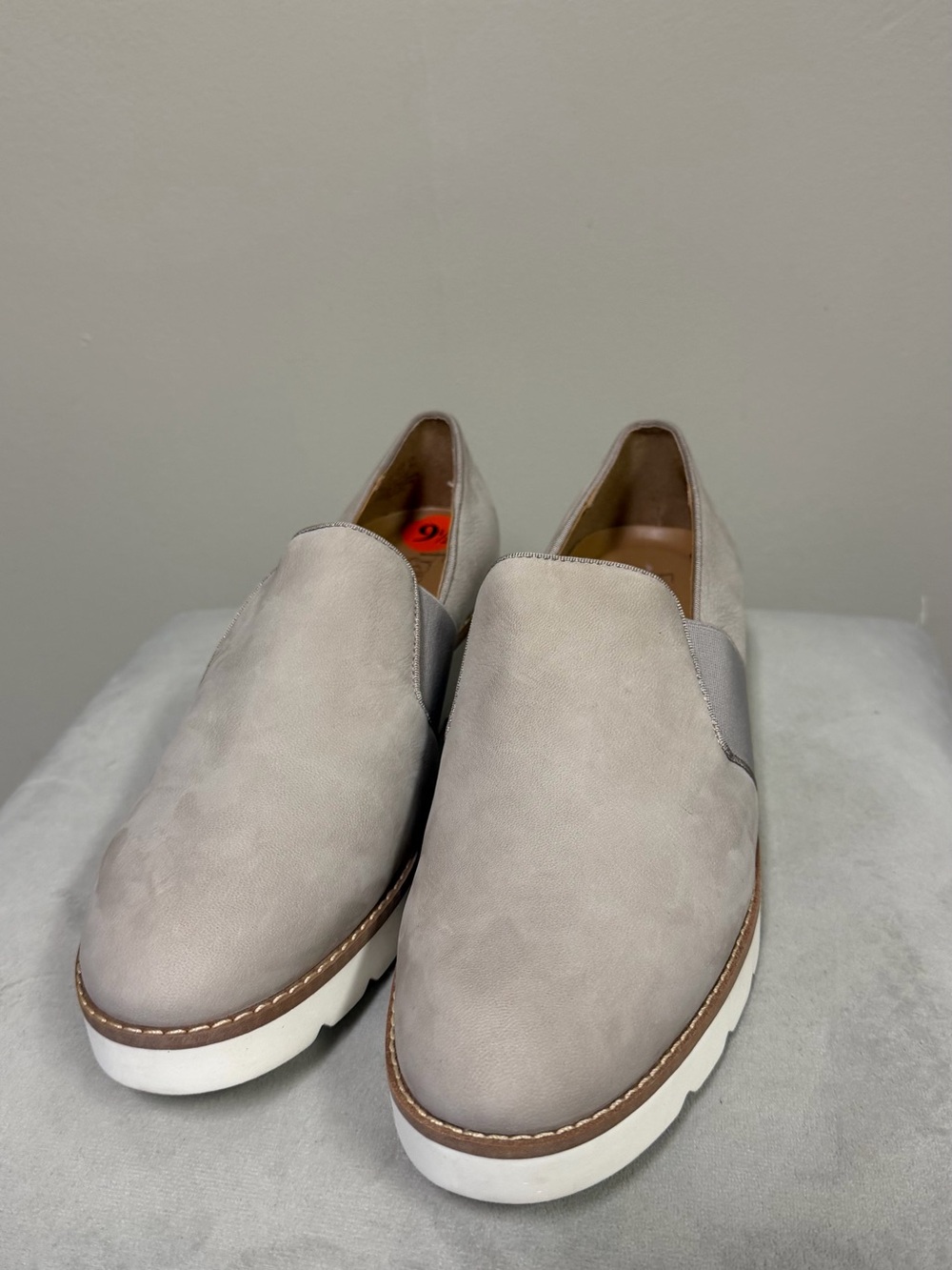 Franco Sarto Women's Slip-On Loafers in Light Gray